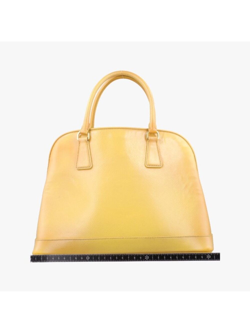 Prada Open Promenade Yellow Saffiano Patent 31 Messenger Bag - Picture 2 of 15